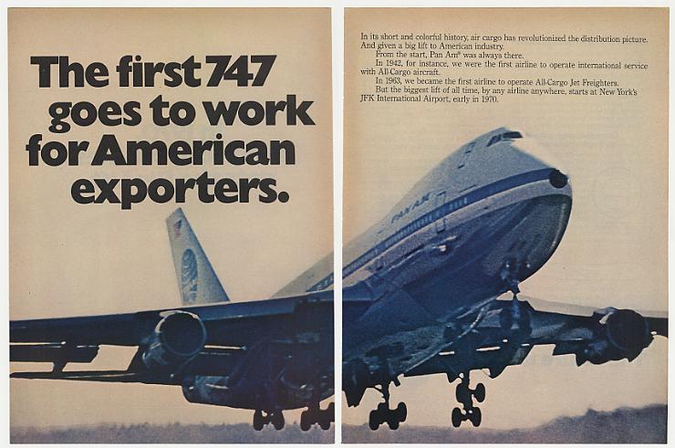 1970 Page 2 & 3 of a four page cargo ad.